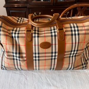 Burberry Haymarket Boston Bag Duffel